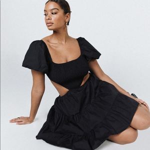 Princess Polly Black Amber Mini Dress